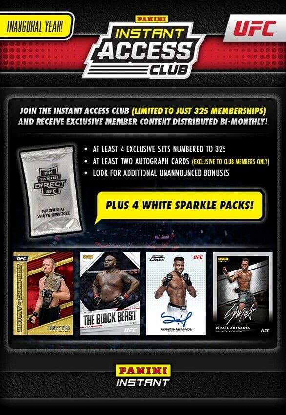 Panini ufc instant sets 2021 membership buy cards