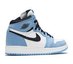 Jordan 1 Retro High White University Blue Black (GS)